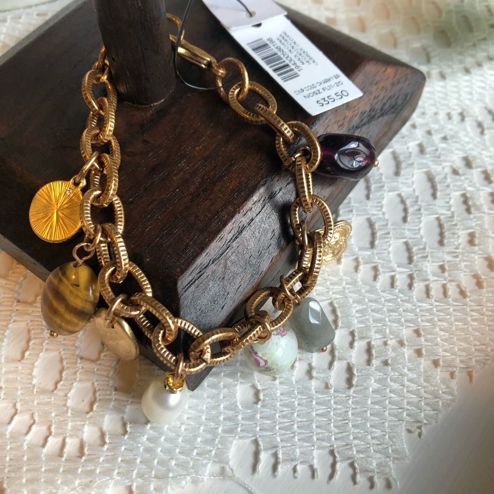 Chico’s gold toned charm bracelet
